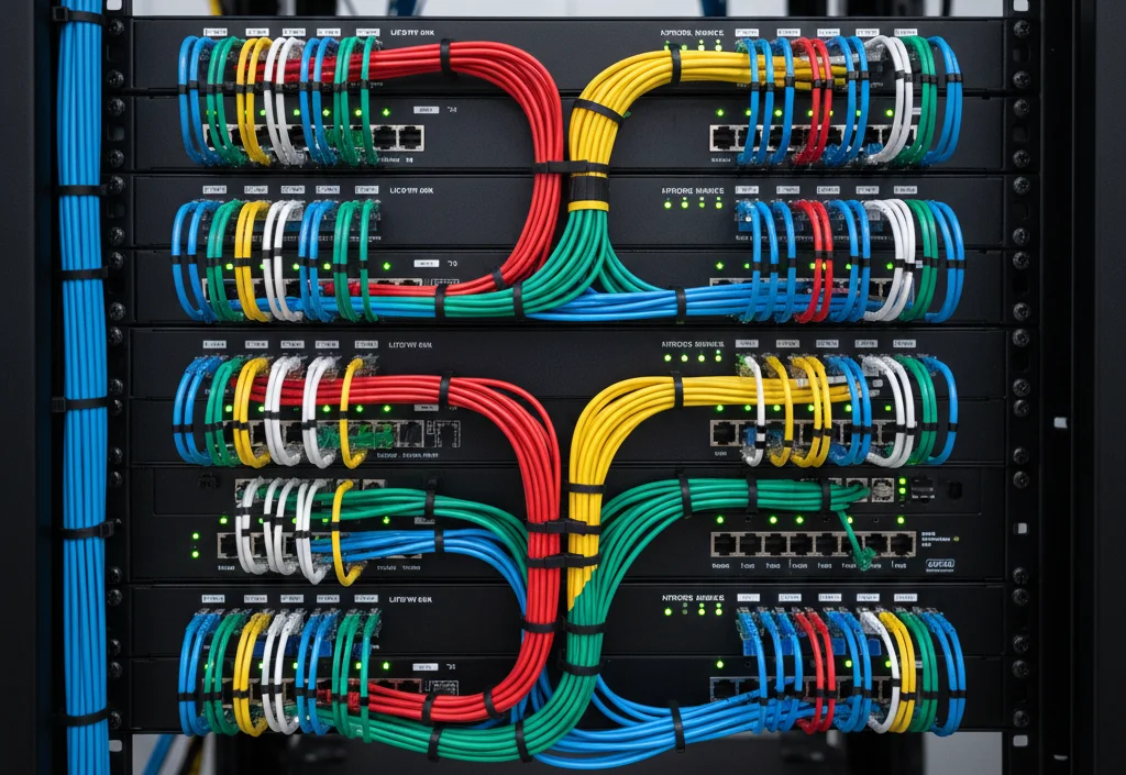 Color-coded patch panel